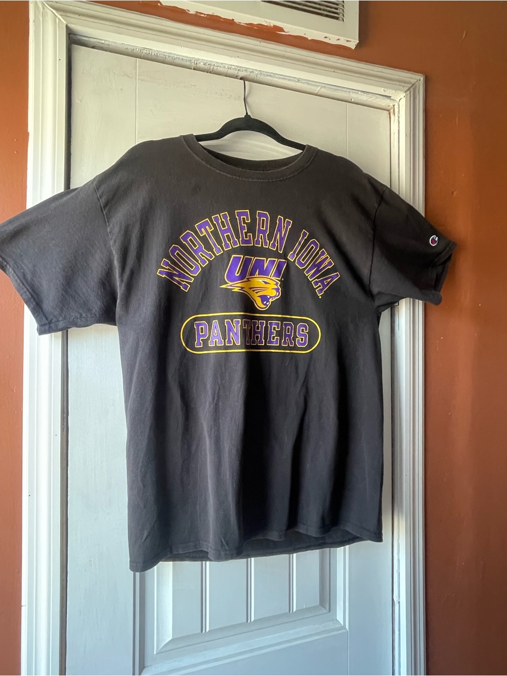 Champion Adult Iowa Panthers Black Graphic Tee